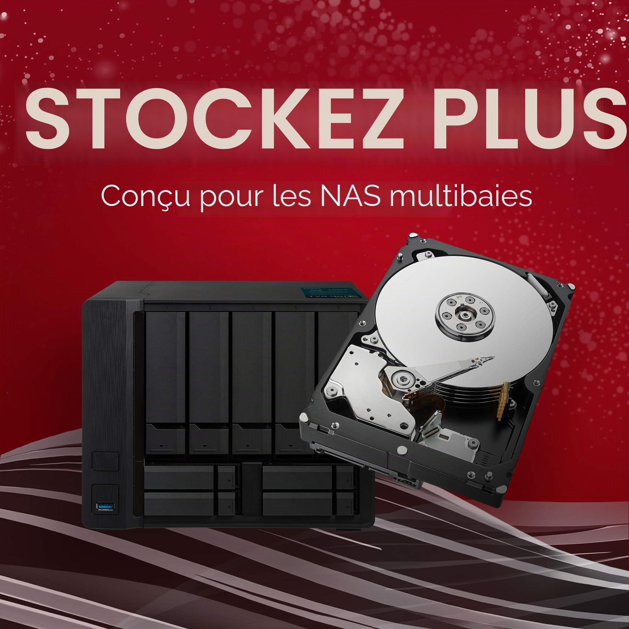 Seagate IronWolf Pro 12 To, Disque dur interne NAS HDD – CMR 3,5 pouces SATA 6 Gbit/s, 256 Mo de mémoire cache, pour NAS RAID, services de récupération des données Rescue (ST12000NE0007)