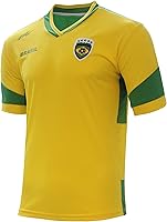 Vista 2 de ARZA Brasil New Jersey Fútbol AmarilloVerde 100% Poliéster