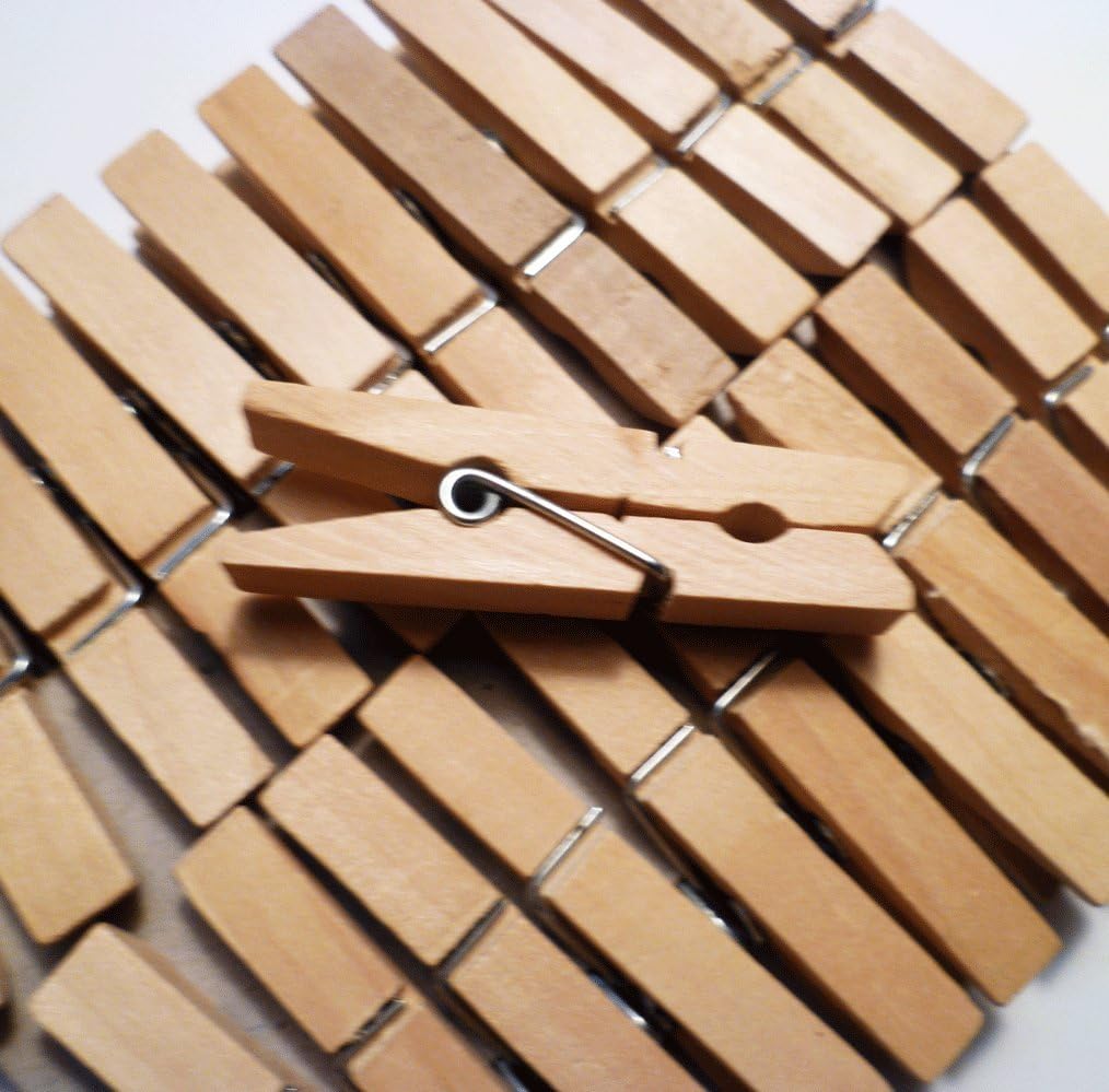 Sturdy Small Craft Clothespins 1 3/4" - 48/pkg
