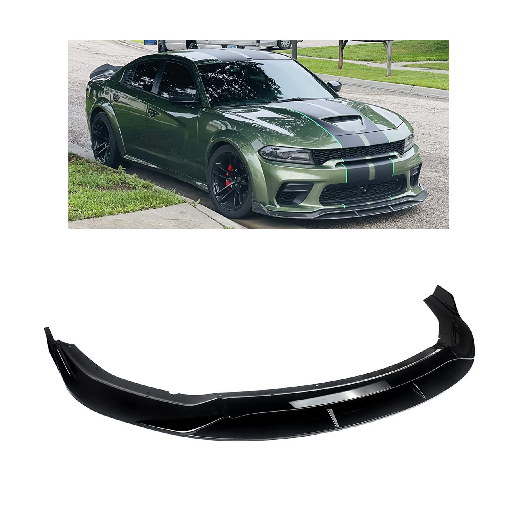 NINTE フロントバンパーリップ フロントリップ 2015-2022 Dodge 
