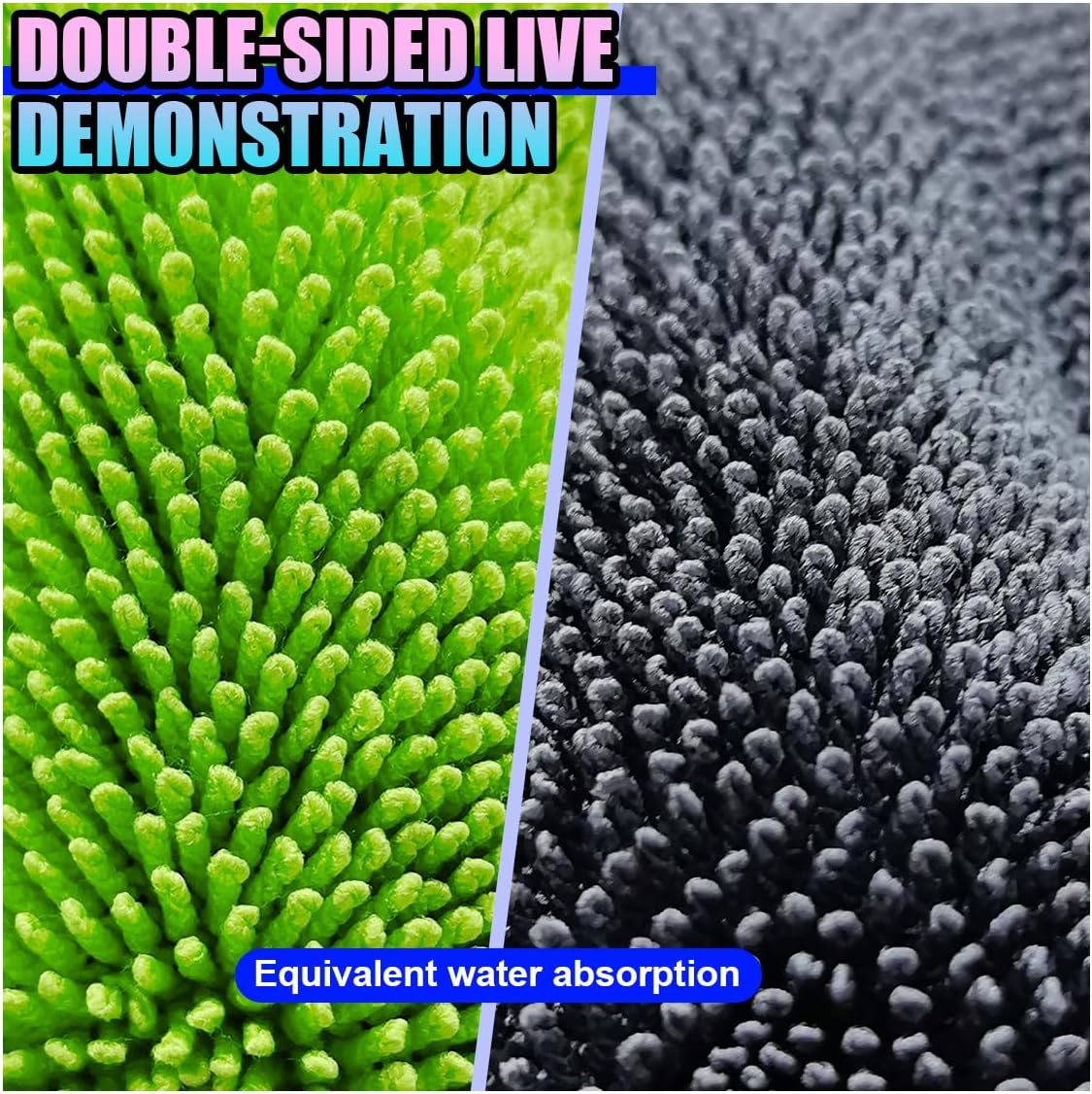 36"×24" Car Drying Towel, 1400 GSM Extra Large Microfiber Cleaning Towel with Twisted-Loop Technique, Ultra Absorbent & Scratch-Free Drying Cloth for SUV Truck RV, Machine Washable(60x90cm)