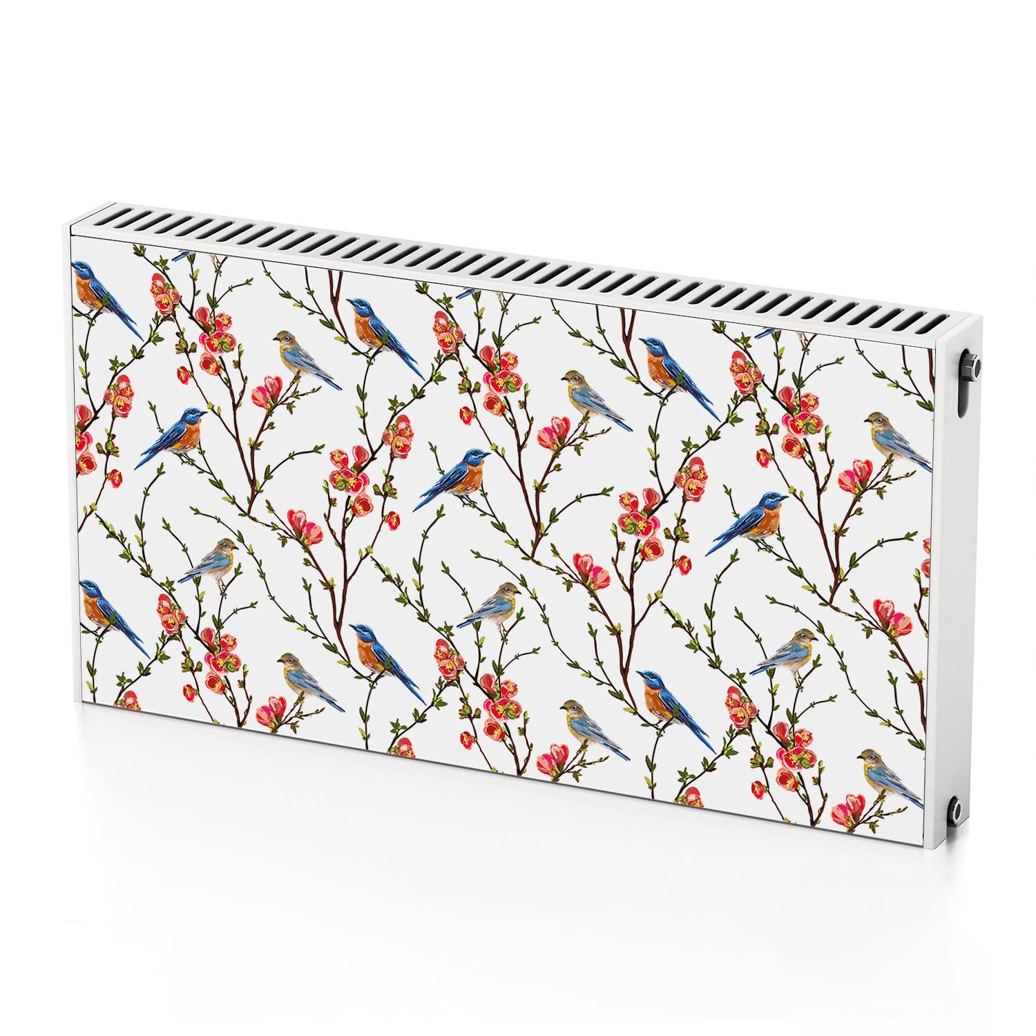 Autocollant de radiateur magnétique des oiseaux 110x60 cm pour habillage de chauffage