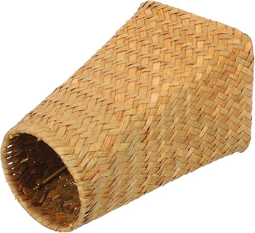 Veemoon Florero trenzado para decoración de boda, decoración de mesa de boda, jarrón rústico para plantas, jarrón de ratán para flores, jarrón