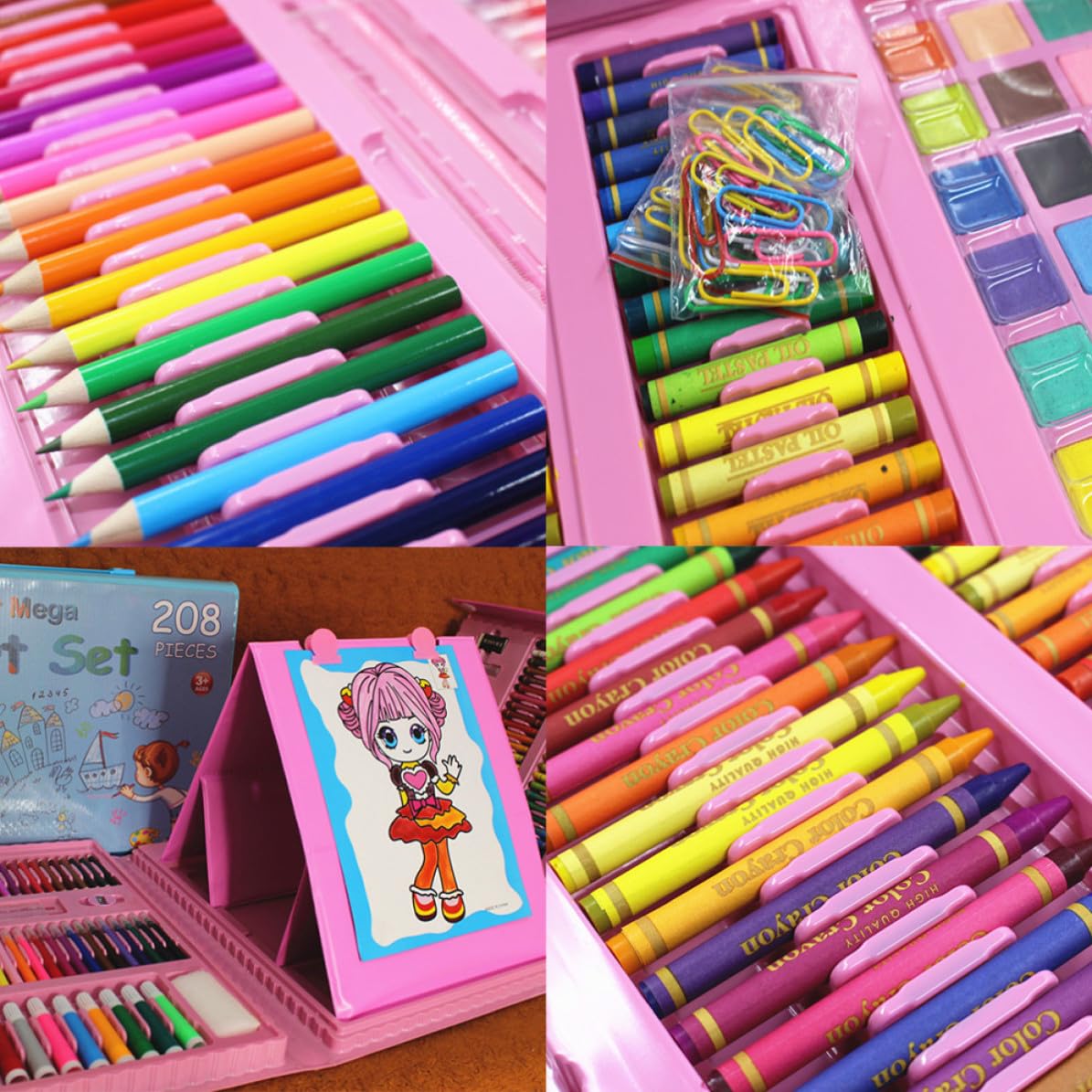 YARNOW 208 Pezzi Set di Penne Gel Colorate per Dipingere Punta Fine e Vernice Liscia, Materiale Plastico, per Adulti, per Pittura e Creazione di Biglietti Fatti a Mano