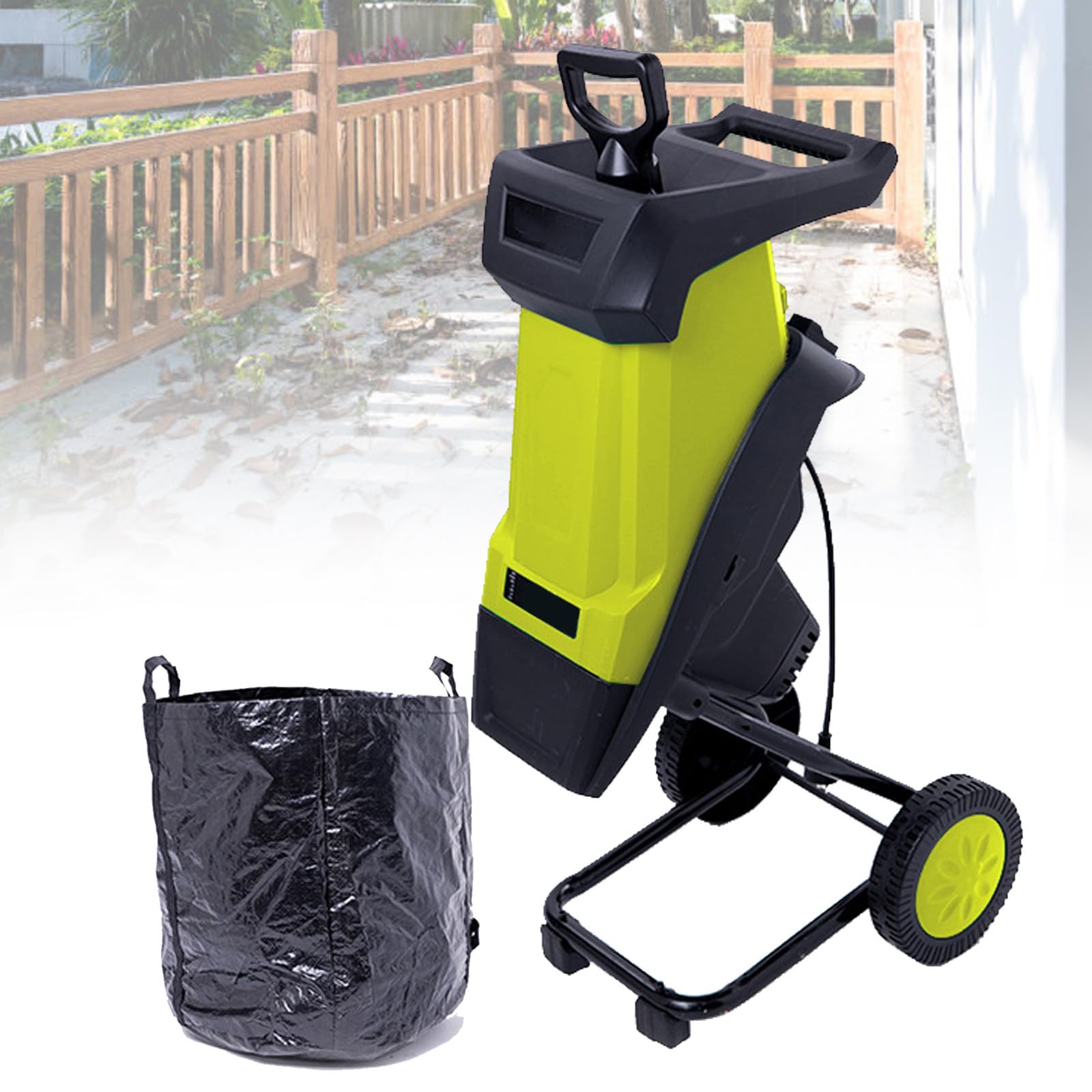Trituradora automática de hojas de 2400W para eliminar restos de poda