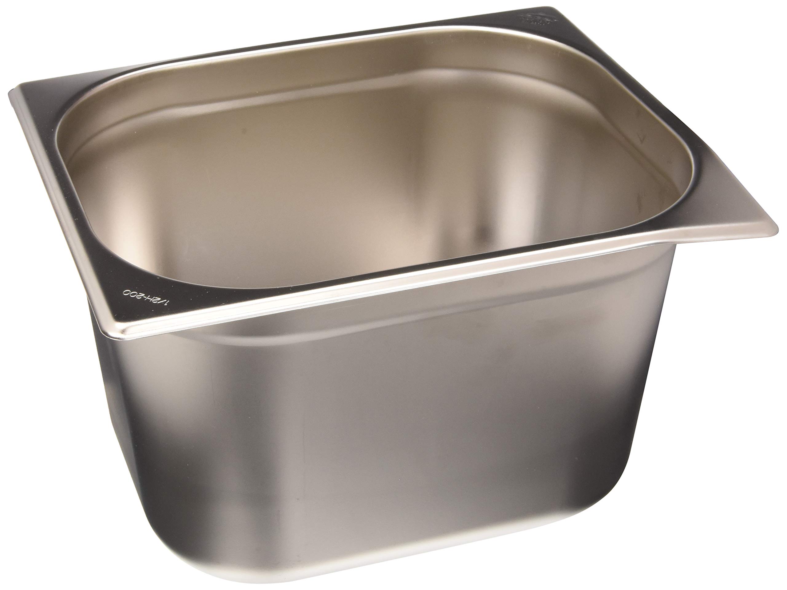 LACOR 66220 - Cubeta Gastronorm 1/2 265x325x200 Acero Inoxidable 18/10 | En acero inox 18/10, conserva y transporta alimentos; ideal para cocina profesional y uso diario en casa, versátil y duradero