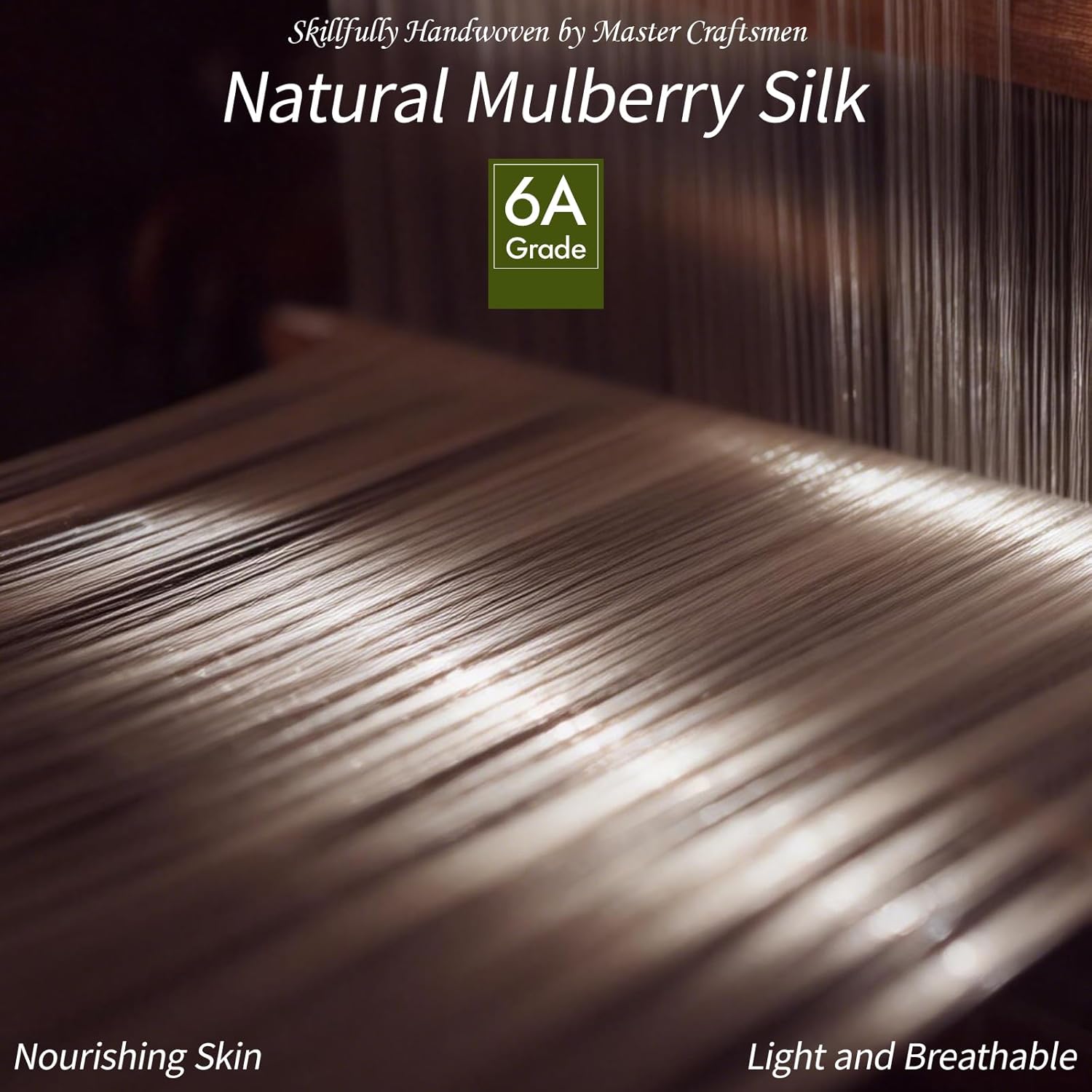 8 Momme 55" Wide 100% Mulberry Silk Chiffon Fabric by The Yard Sheer, Soft & Lightweight Pure Silk Fabric for Sewing Dresses, Scarves & DIY Crafts (White, 2 Yard)