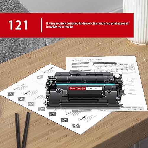 Miniatura 4 de Cartucho de alto rendimiento 121 de tóner negro (paquete de 3) - PINOS Compatible CRG121 CRG-121 Cartucho de tóner de repuesto para impresora Canon