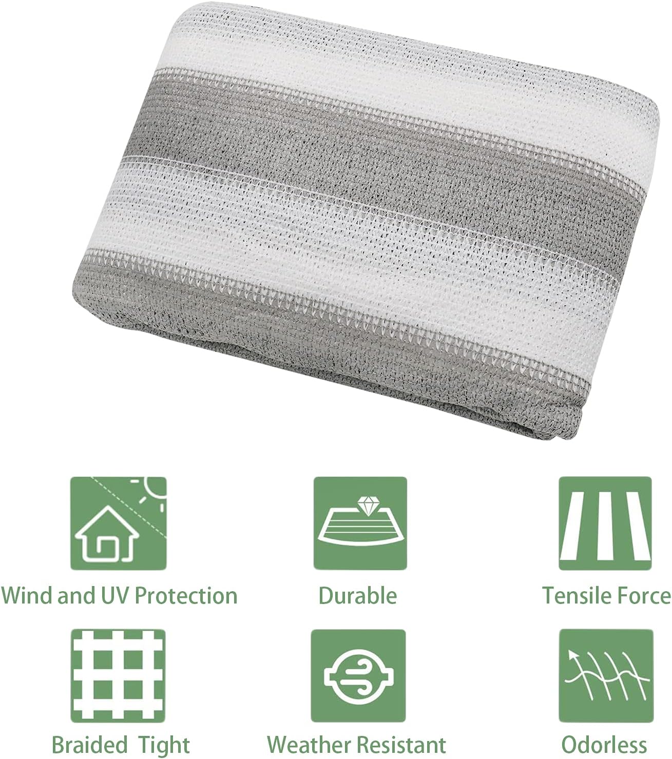 WorthPlanet Terrace Privacy Screen Cover 500 x 90cm Weather-Resistant UV Protection Private Fence Wind Sun Shield Shade Cover for Backyard Patio Pool Porch W200003 - Image 4