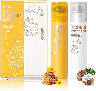 Honey & Coconut - Juego de aceite labial hidr...
