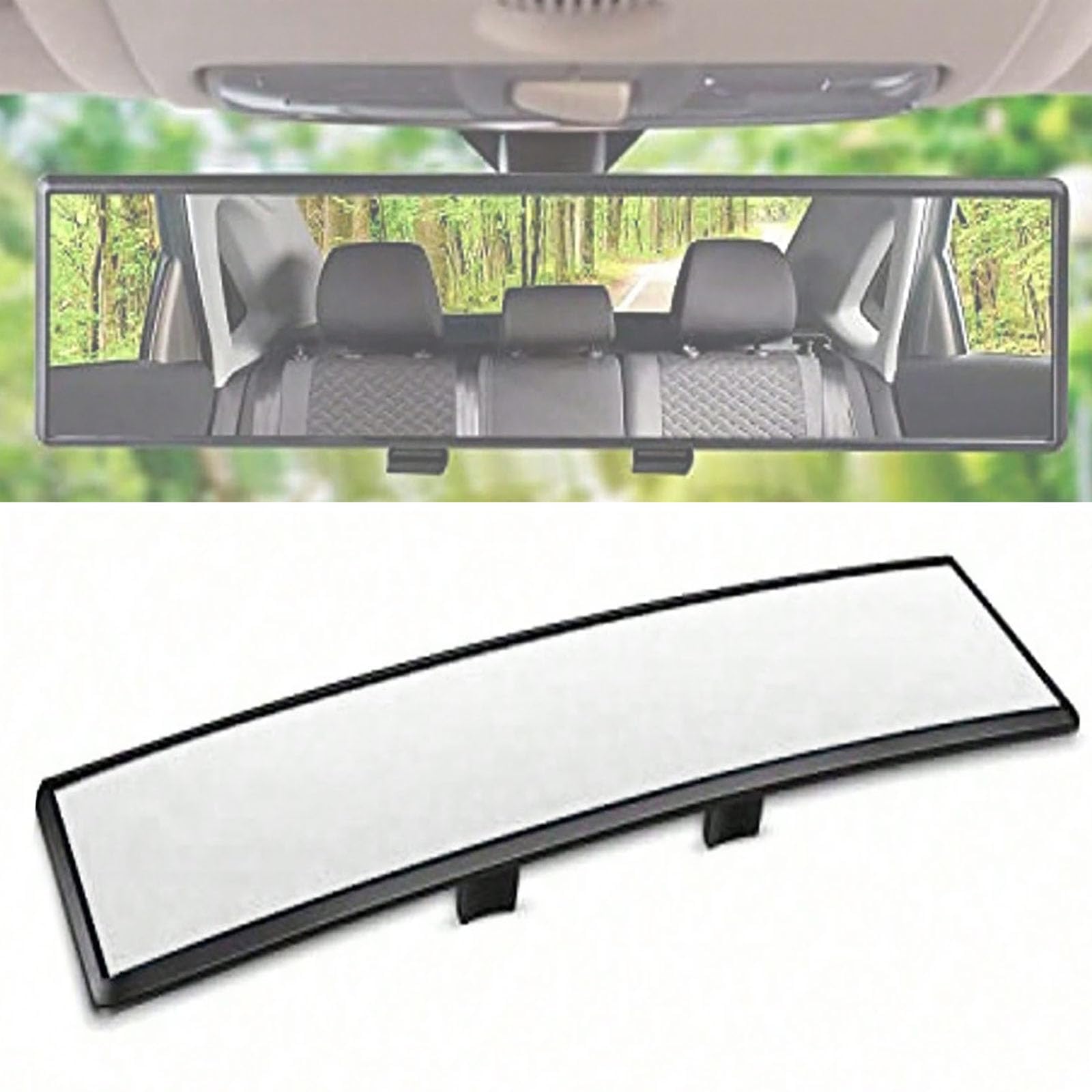 TDGHUNXC Wide Angle Rear View Mirror for Toyota Tacoma II Double Cab Access Cab Single Cab, Panoramic Interior Mirror to Reduce Blind Spots and Improve Driving Safety Visibility
