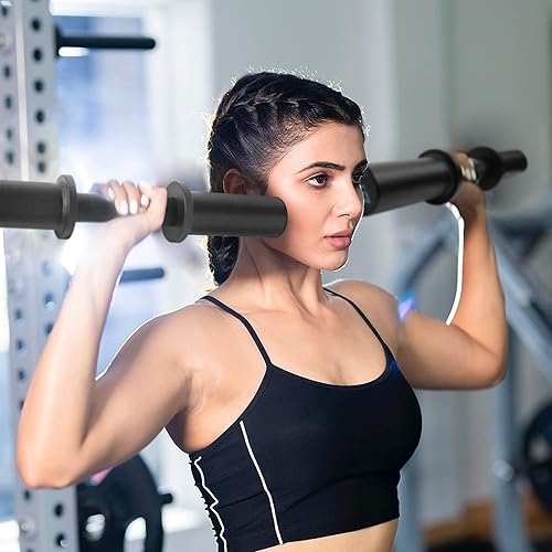 Miniatura 7 de Barra de mancuernas de 16 pulgadas, mango olímpico para pesas olímpicas de 2 pulgadas, mancuernas cargables para entrenamiento de fuerza en el