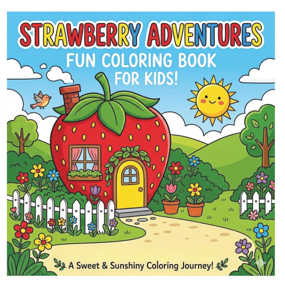 Strawberry Days Coloring Book: Cute Berry Friends, Cozy Scenes & Whimsical Adventures to Color and Enjoy