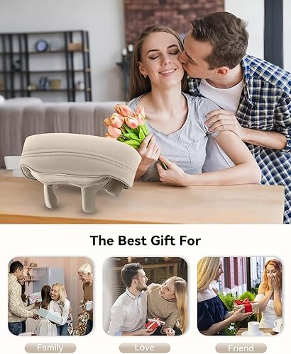 Miniatura 8 de Snailax Masajeador de cuello inalámbrico con calor, masajeador de cuello y hombros para amasar, tejido profundo, almohada de espalda Shiatsu, 2