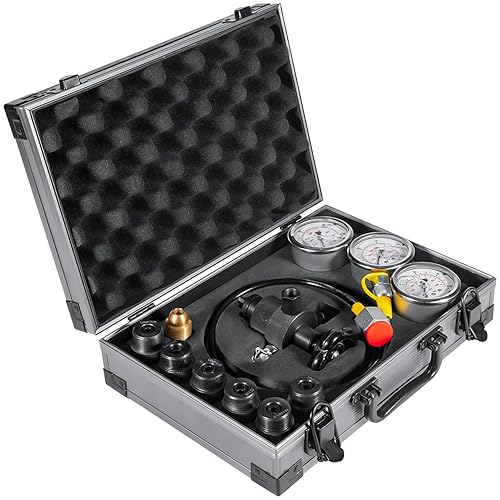 Miniatura 35 de Kit de prueba de presión hidráulica 60P con 5 calibradores, 24 acoplamientos, 3 mangueras de prueba para maquinaria de construcción de excavadoras