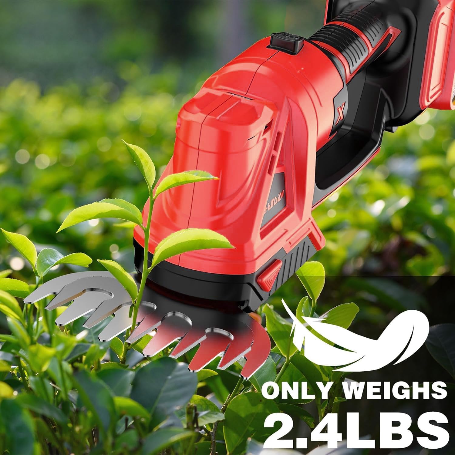 Cordless Hedge Trimmer for Milwaukee 18V Battery (No Battery) - Electric Hedge Trimmer Cordless Grass Trimmer, Bush Trimmer & Grass Shears for Yard，Brushless Motor，Powerful & Lightweight