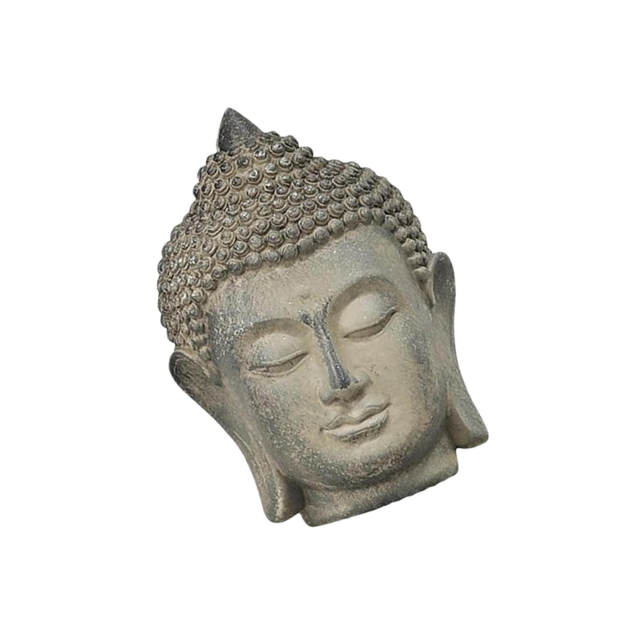 ALCXAZS Buddha Head Statue Zen Figurine Fengshui Home Desktop Decoration Sculpture Calming and Inspirational Room Decorative