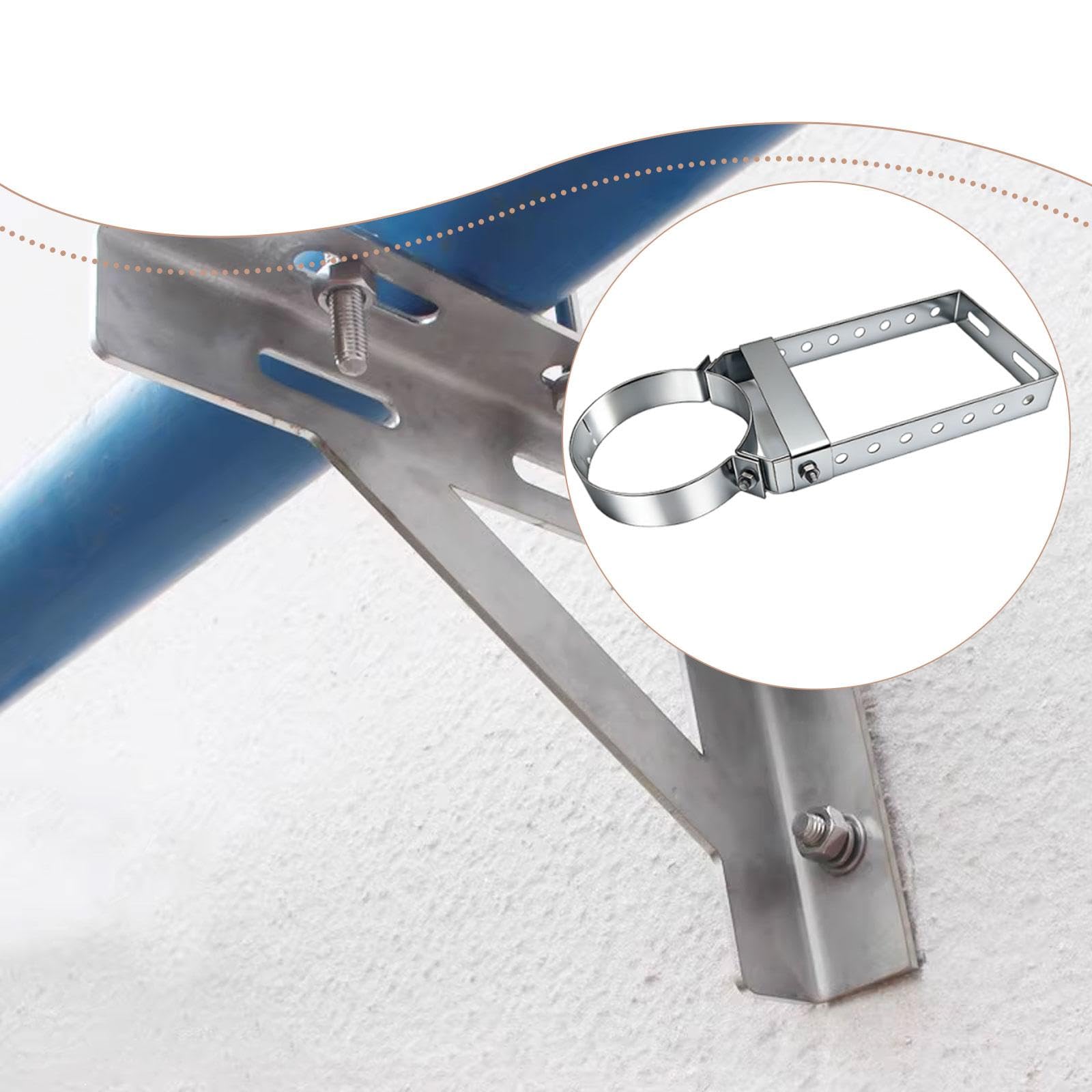 Support de Tuyau En Acier Au Carbone, Fixation Facile, Quincaillerie Résistante à La Chaleur, Support, Diamètre 20cm