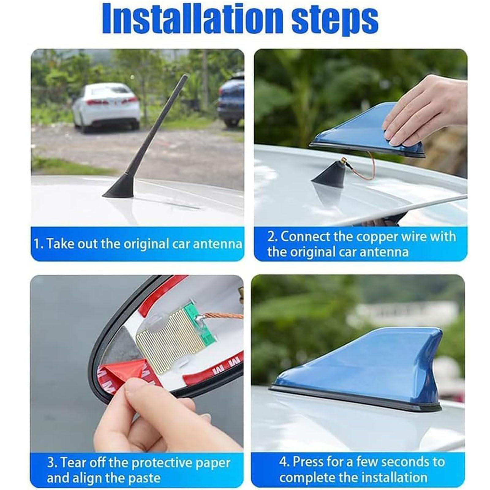 Antenne Aileron Requin Voiture Dacia Spring 2021-2024 - Étanchéité Parfaite Et Design Sportif