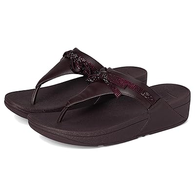 FitFlop Lulu Glitz bow Leather Toe post Sandals Women