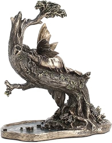 Miniatura 6 de Veronese Design 6 1/2" Siesta Fairy - Estatua de acabado de bronce antiguo de resina fundida en frío