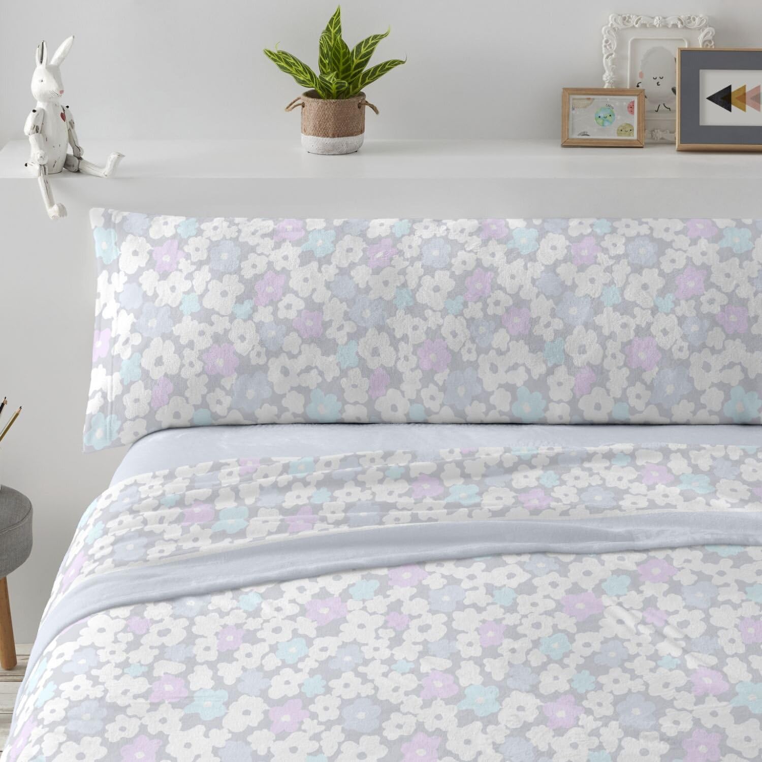 Parure de lit Corail 90 cm bleu pour des nuits d'hiver bien au chaud et un sommeil réparateur