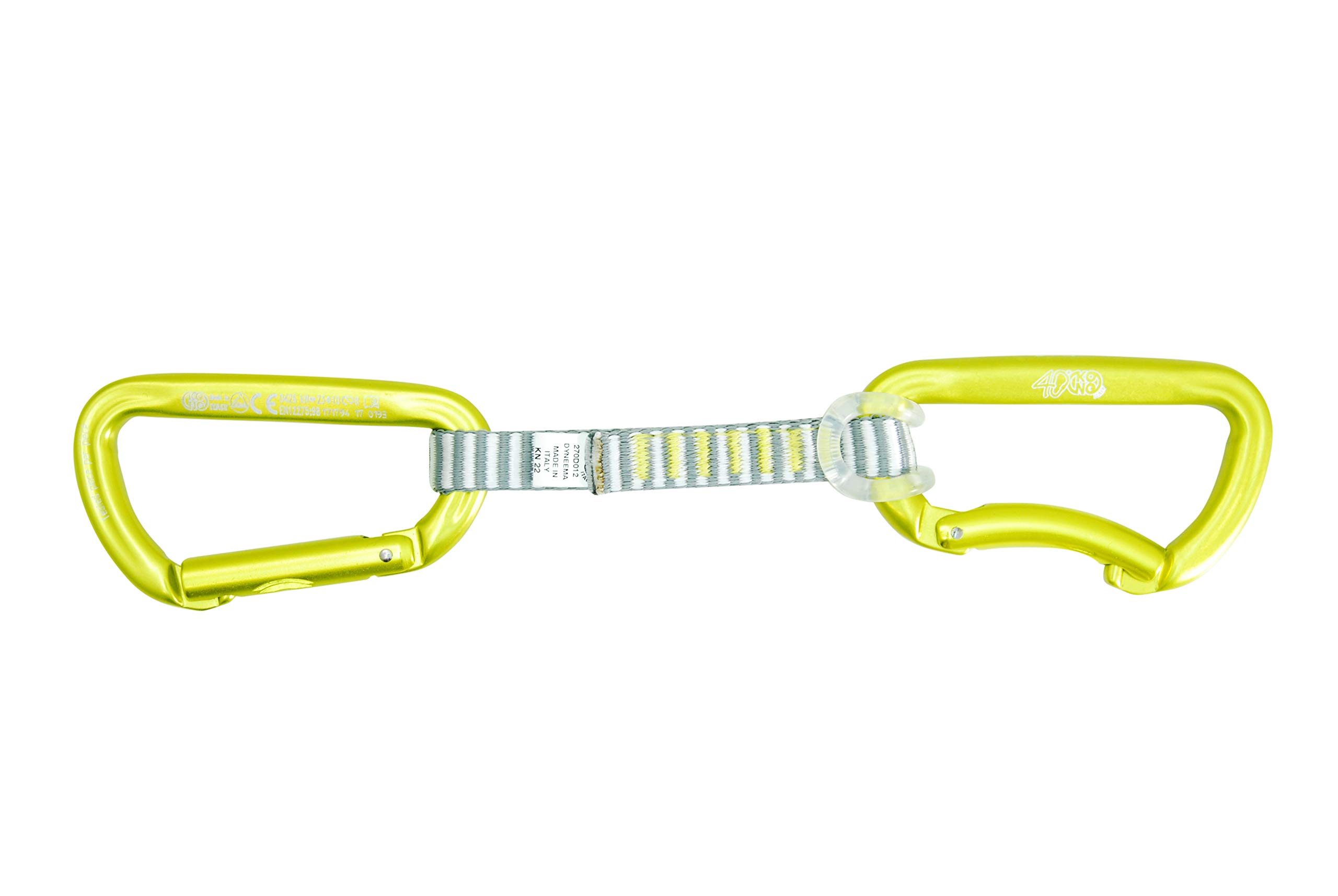 Kong Trapper Anniversary, Set 5 Rinvii da Arrampicata in Alluminio, Moschettoni Keylock, Multicolore, 115g, per Falesia e Palestra, Made in Italy, EN 12275