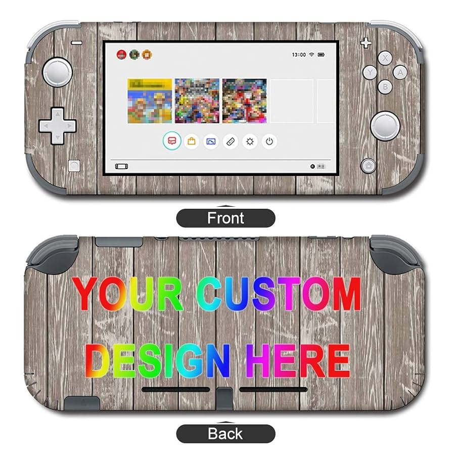 Nintendo Switch Lite カスタム Amazon.com: Personalized Custom Skin Sticker for Nintendo