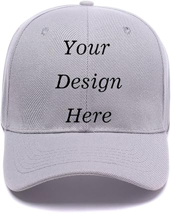 RR&DDXU Customize Your Own Design Text, Photos, Image Logo Adjustable Hat Hiphop Hat Baseball Cap