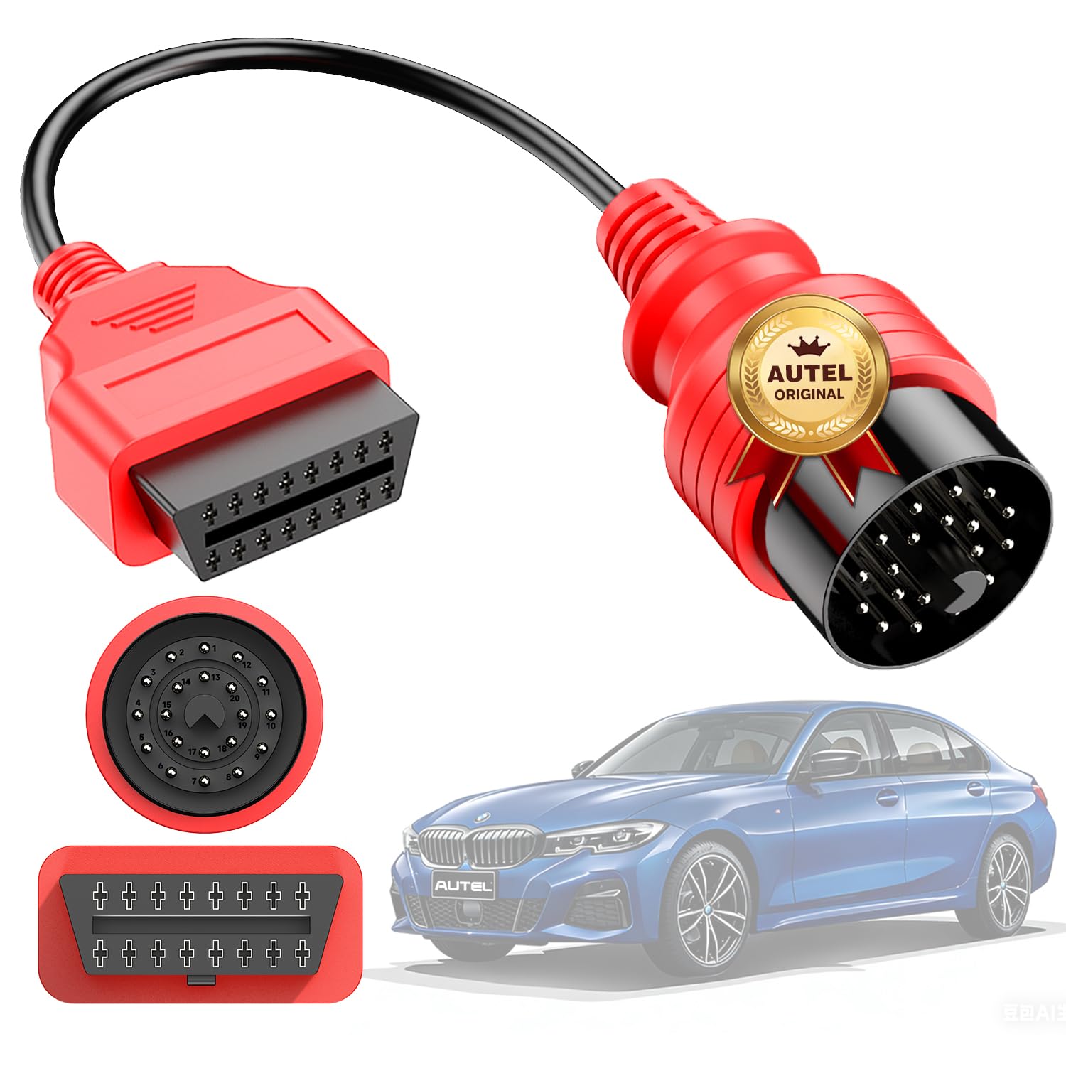 Amazon.com: Autel 20 Pin to 16 Pin OBD2 Cable for BMW, OBD1 to