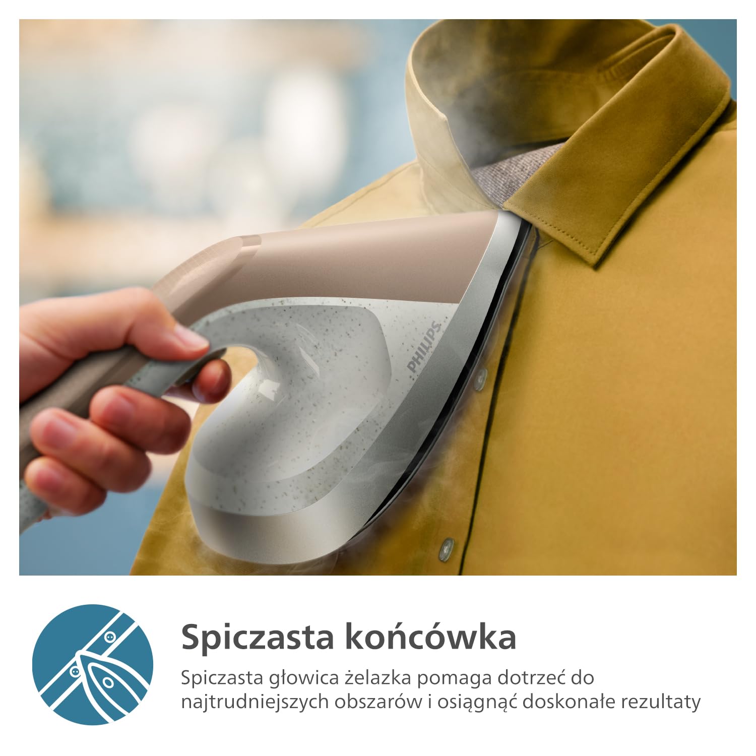 Philips Urządzenie do prasowania All-in-One z Serii 6000 - Deska o wielu kątach nachylenia, Technologia Brak Przypaleń, Moc 1800W, Zabija Do 99,9% bakterii i roztoczy* (AIS6010/10)