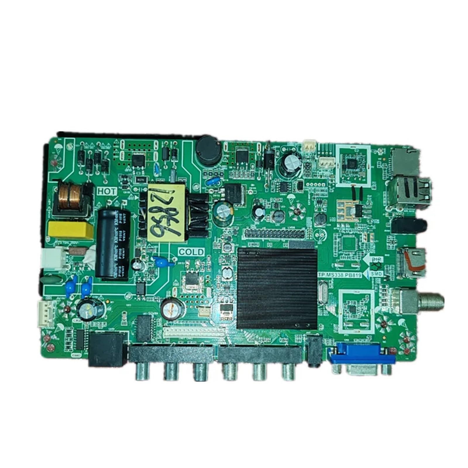 Carte mère TV intelligente TP.MS338.PB819 avec WiFi triple intégration 512M 4G testée en usine