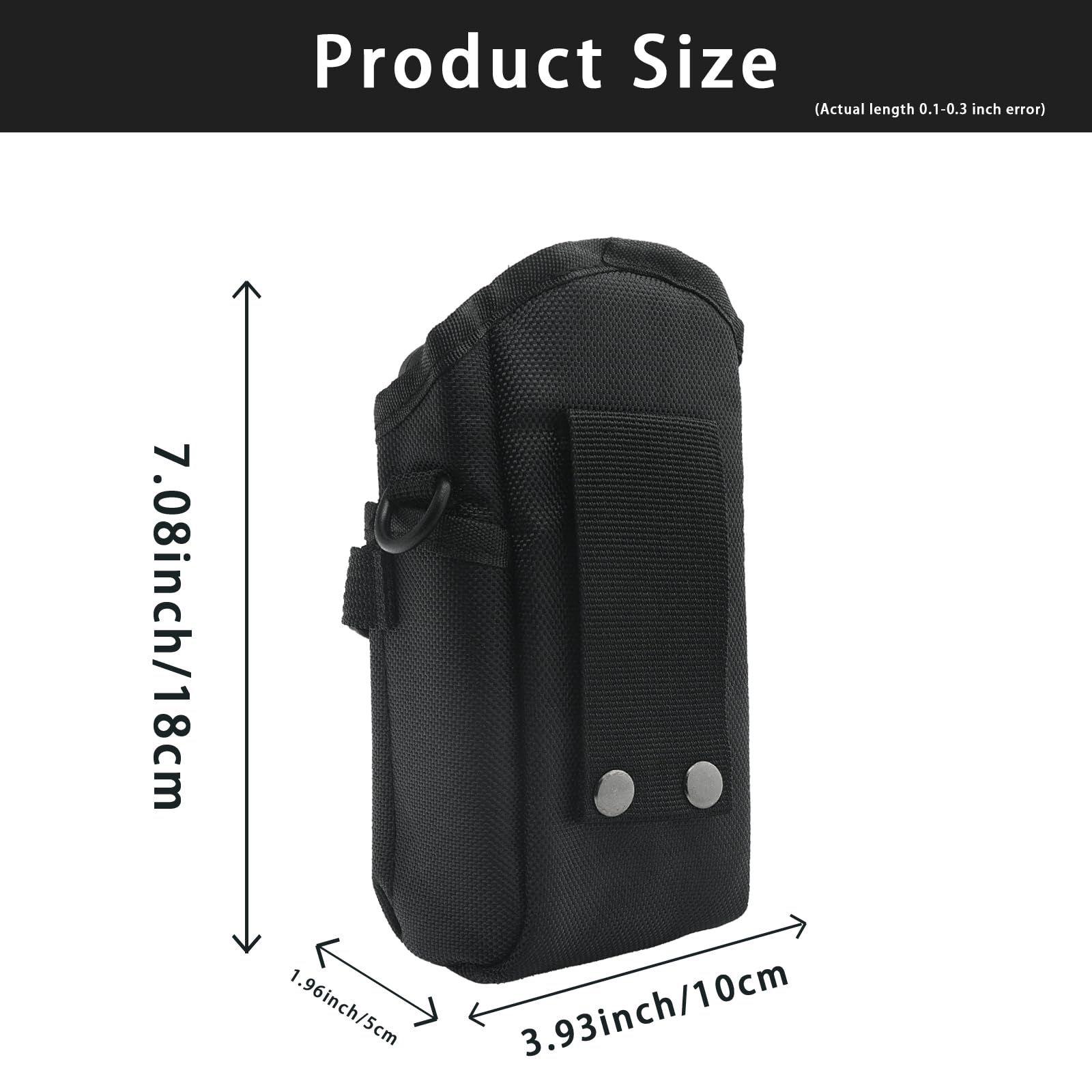Funda de nailon para escáner con clip de cinturón resistente para Symbol Zebra TC53 TC70 TC77 Honeywell EDA50 70E escáner de código de barras portátil