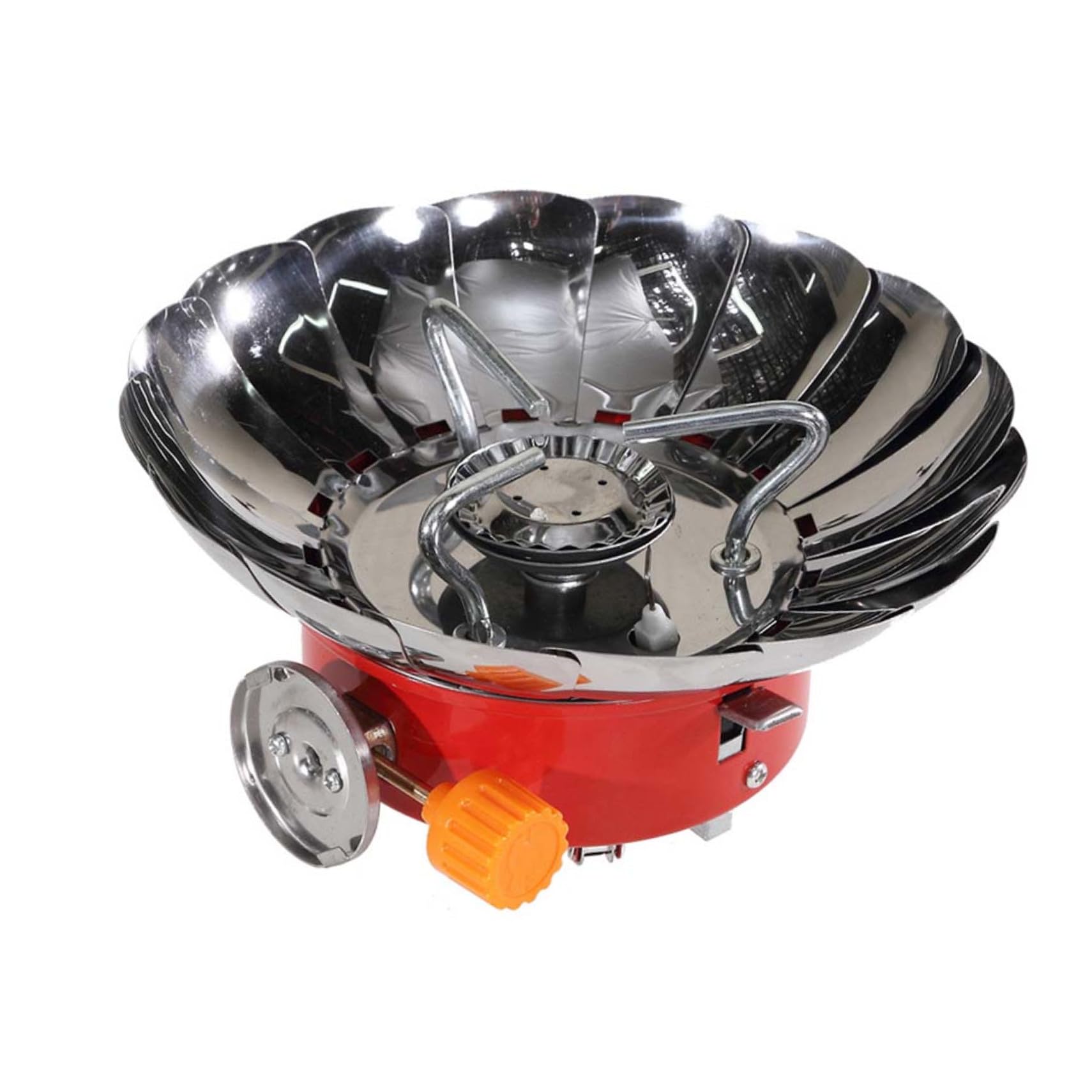Réchaud à gaz de camping pliable SUPVOX en acier inoxydable