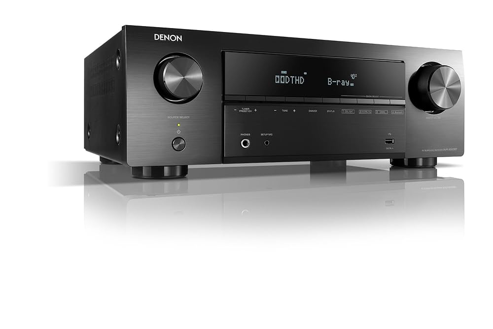 Denon AVR-X550BT Receiver 5.2ch 4K UHD Dolby Vision HDCP 2.2