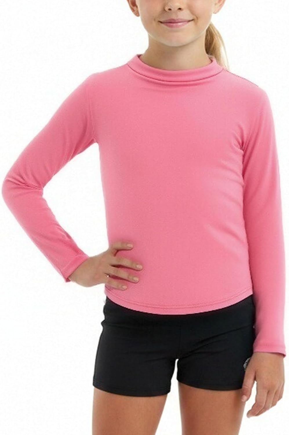 Girls Long Sleeve Swim Shirt Rash Guard UPF 50+ Sun Protection Bathing Suit Top Swimwear 4-13Y