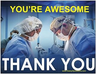 Medical Professionals - Thank You You're Awesome Refrigerator Magnet