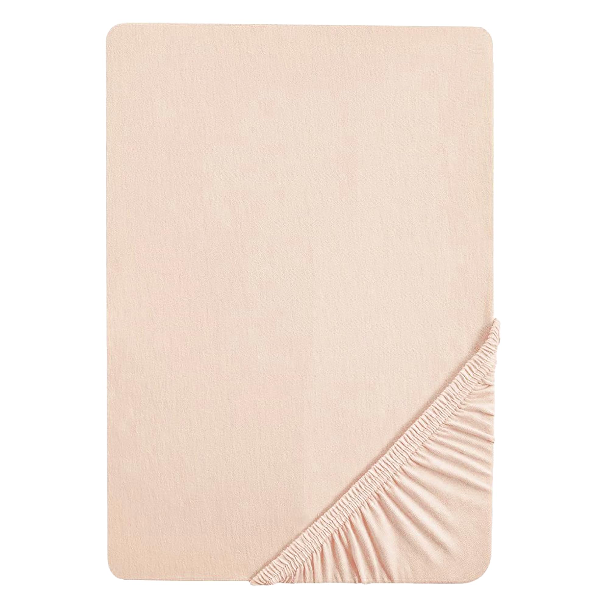 roba Fitted Sheet 60 x 120-70 x 140 cm Frosty Almond, Sheet for Baby & Toddler Beds, Organic Cotton