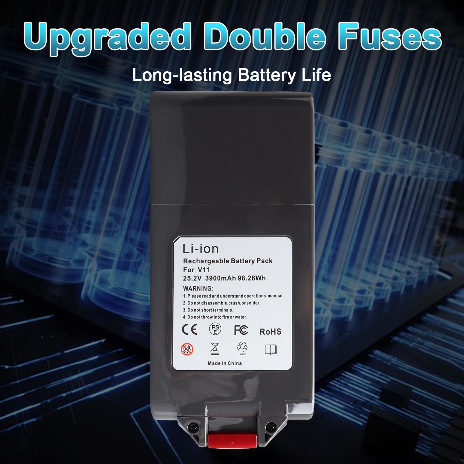 Batteria originale Dyson V15 Batteria V15 Detect Batteria V11 Complete Extra Batteria V11 Fluffy Batteria originale Dyson V11 Batteria V15 per Dy son V 15 Batteria Dy son V 15 Detect