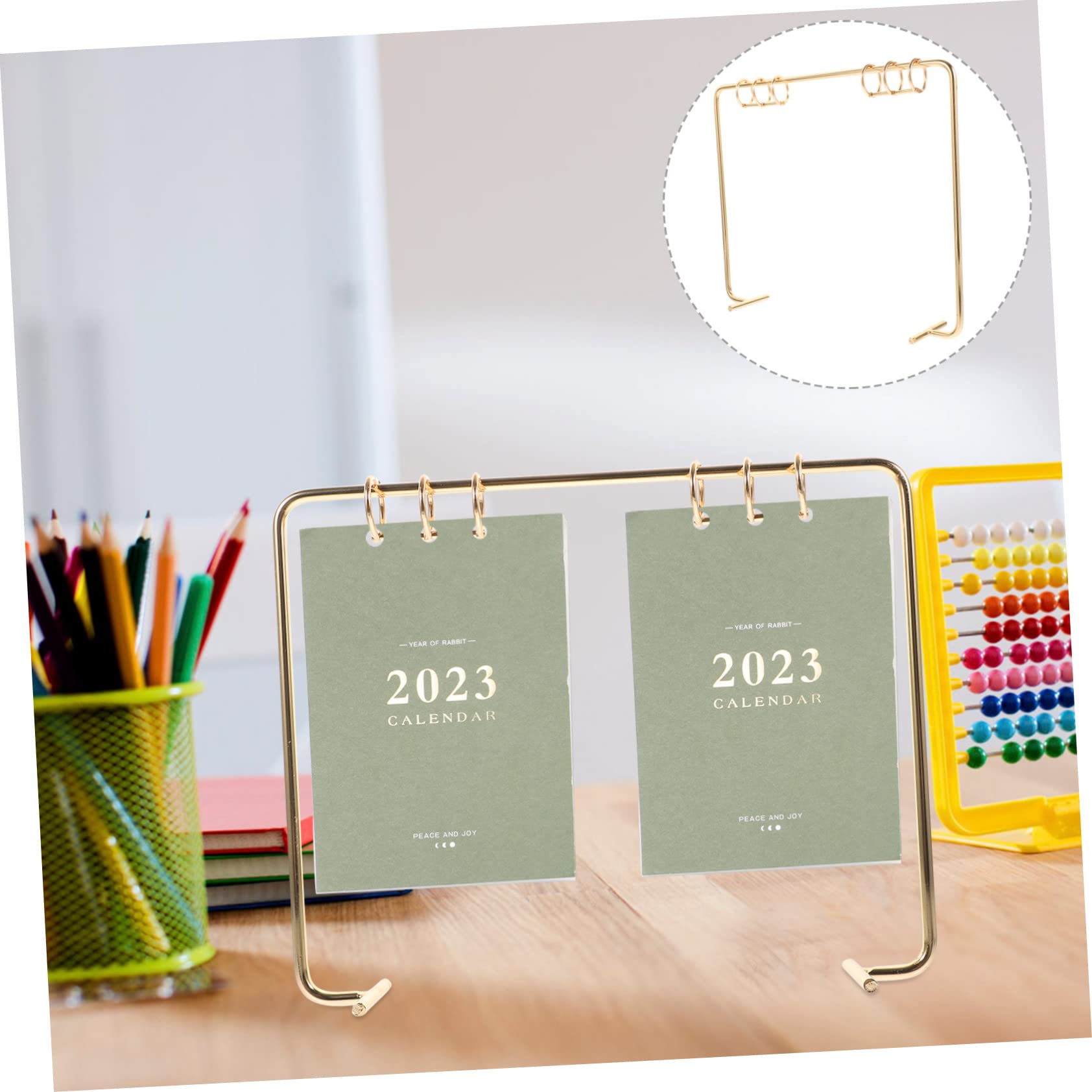 5stücke Tabletop Desk Calendar Bracket Stabiler Kalenderständer Für Schreibtisch Praktischer -calendar- Für Zuhause Und Büro
