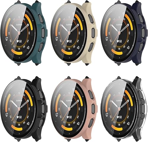Miniatura 7 de Protector de pantalla compatible con las fundas Garmin Venu 3 (no para Venu 3S de 1.614 in), funda de reloj inteligente rayada, cubierta completa,