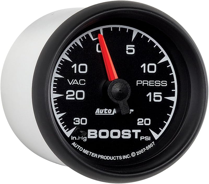Manômetro mecânico de vácuo e pressão de turbo AUTO METER 5907 ES – 1 unidade