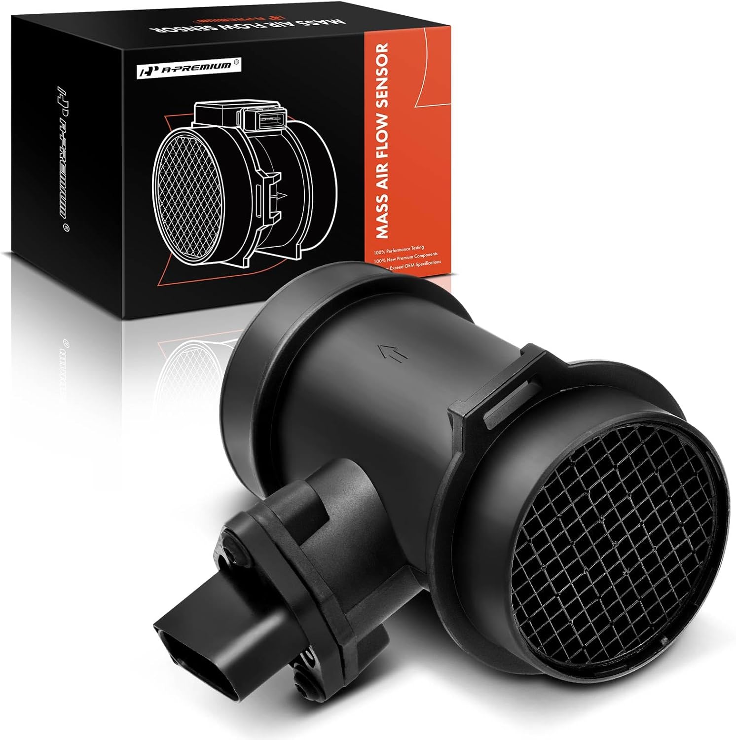 A-Premium Mass Air Flow Sensor Meter Assembly [with 5Pins] fits DOHC L4 2.3L Compatible with Mercedes-Benz C230 [W202 Series] 1997-2000 & SLK230 [R170 Series] 1998-2002