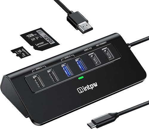 Miniatura 12 de Hub Ethernet USB C, estación de acoplamiento USB 10 en 1 de 10 Gbps con HDMI 4K a 60 Hz, USB C y 2 datos USB A 3.2, LAN, 2 USB A 2.0, PD 100W