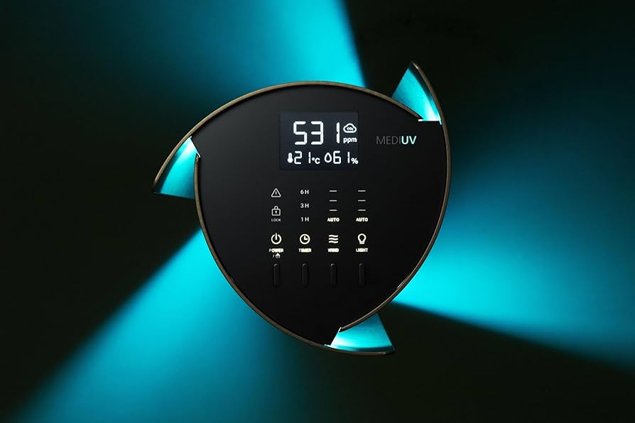【期間限定/値下げ】MEDIUV メディウブ UV-Cライト 空気除菌機 Amazon | MEDIUV メディウブ UV-Cライト 空気除菌 ダルゴールド