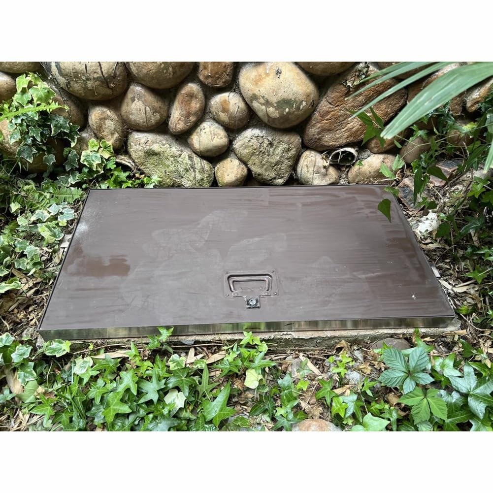 Vide sanitaire porte d'accès au plancher avec serrure et couvercle de regard d'égout inox 50x60