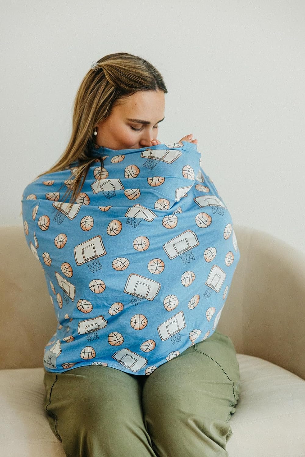 Copper Pearl Nursing Cover – Multi-Use Cover for Baby Girl or Boy, Car Seat Cover, Stroller Cover & Breast Feeding Cover Up for Women, Dunk