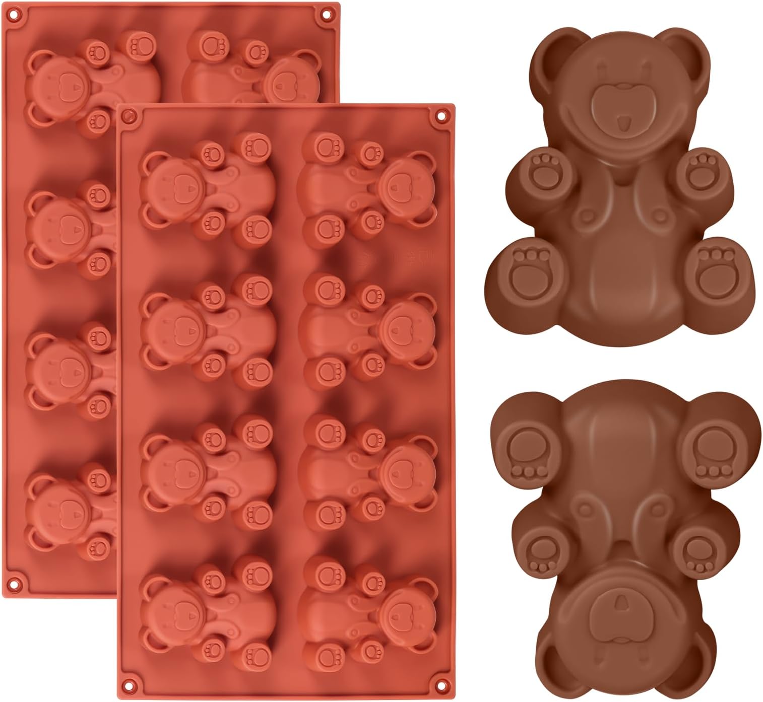 JasCherry Moule En Silicone Alimentaire Réutilisable, 6