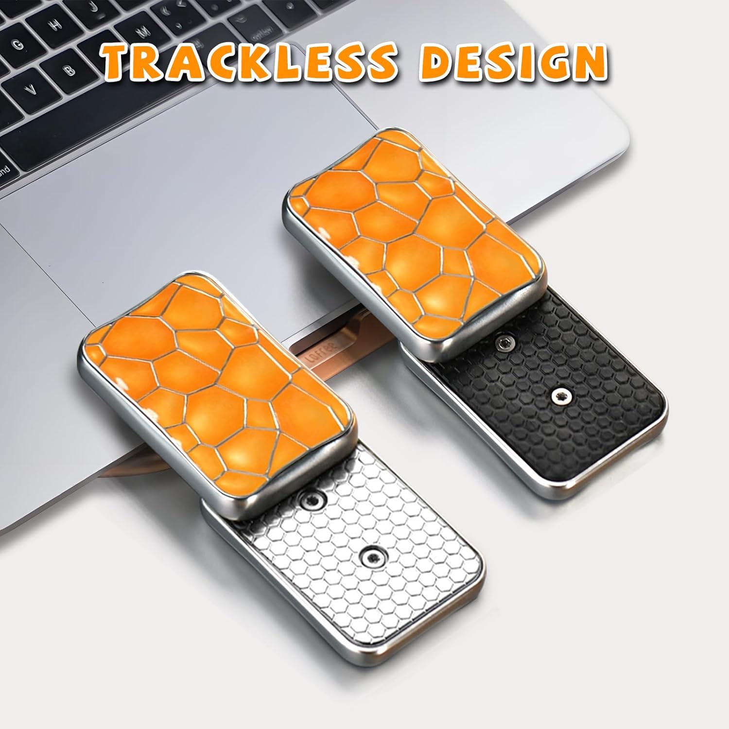 Water Cube Fidget Slider for Adults | EDC Fidget Toys for Adults with Clicking Sound, Home Office Desk Toy for Stay Focus & Stress Relief (Orange)