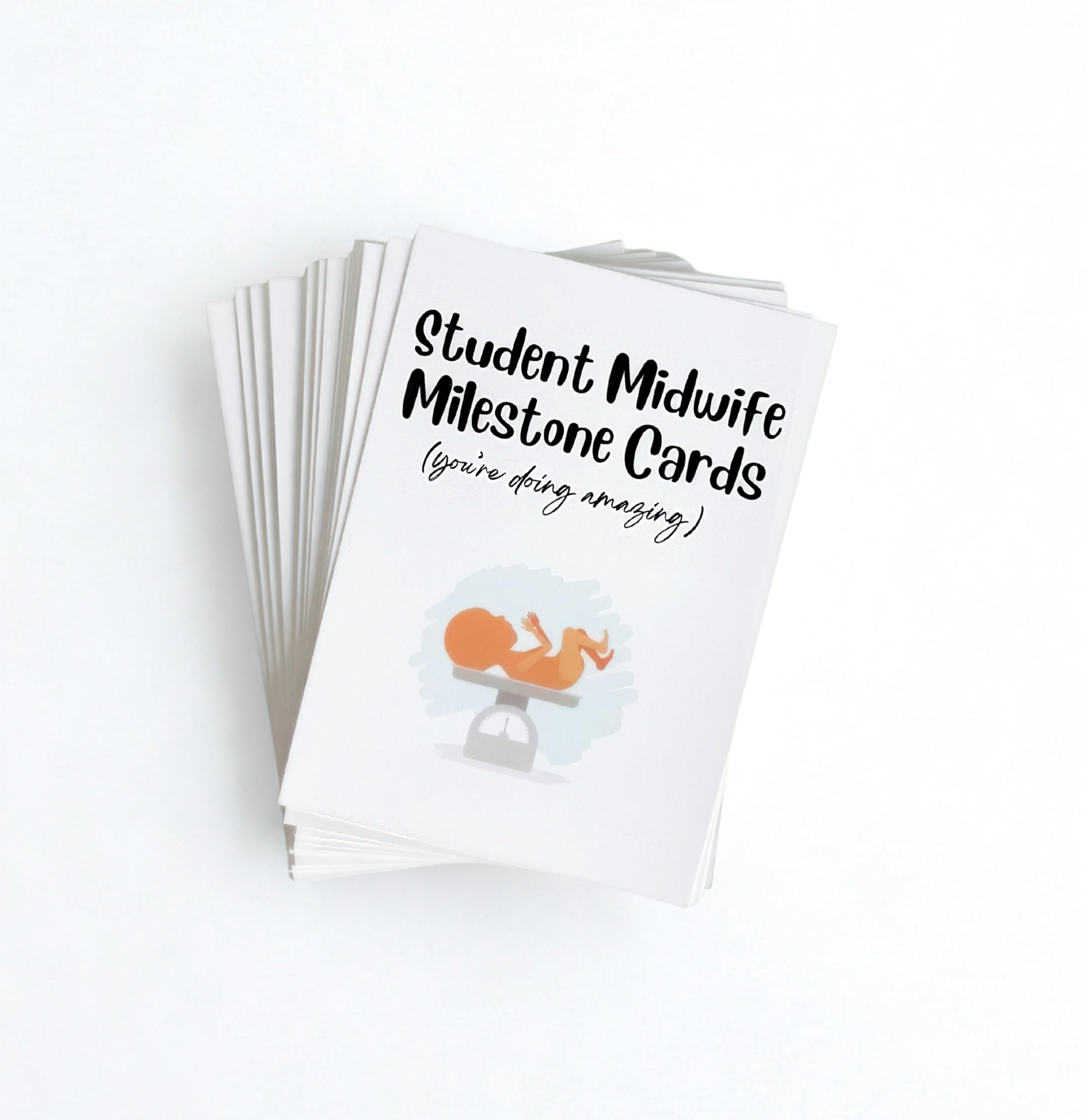 Student Midwife Milestone Cards, Achievement Tracking Cards, Student Midwife Gifts, Gift for Student, Set of 20 (Handpacked in Presentation Box) - Image 3